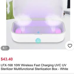 Wireless Charger multi functional disinfection box/ OBO/ Price Is Negotiable And Trades Welcome/ 1 For $22 - 2 For $30