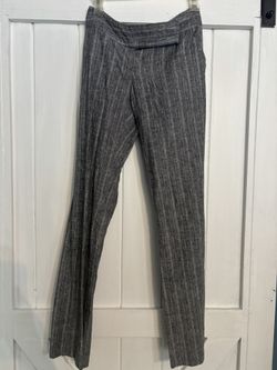 Gray with white stripe slacks size 5