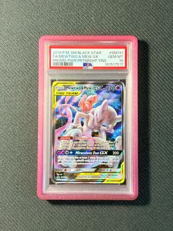 PSA 10 Mewtwo and Mew GX Promo