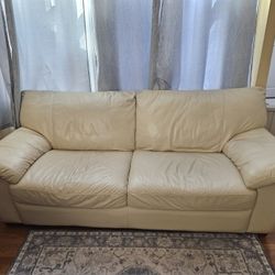 Leather sofa (length 82 in)