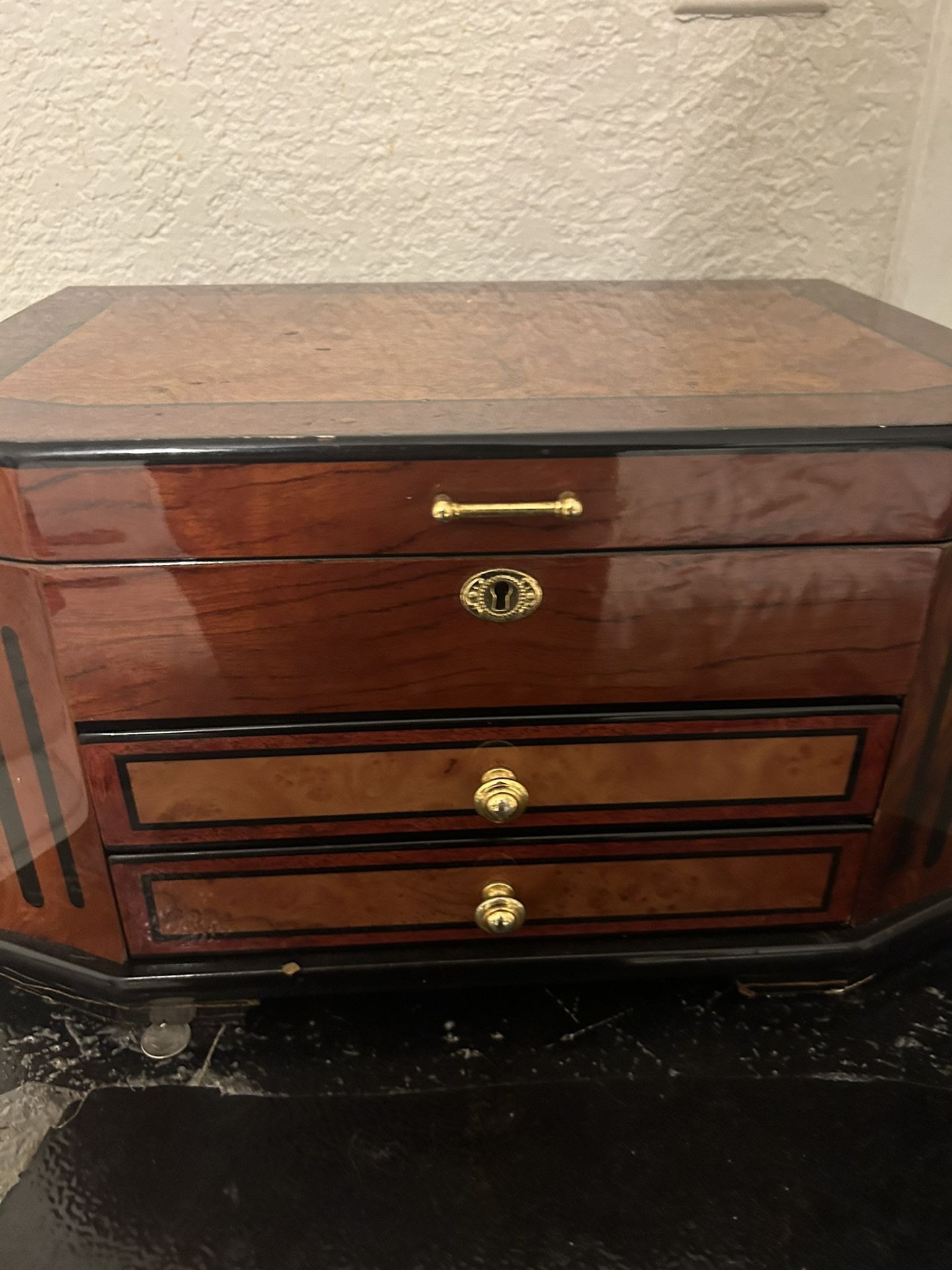 Antique Wooden Jewerly Box