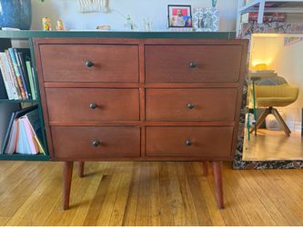 MCM Walnut Small Chest of Drawers