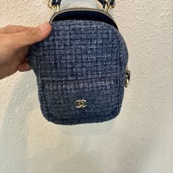 Chanel Denim Tweed Backpack/crossbody