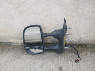 '92 thru '14 Ford Van Econoline E150 E-250 E-350 Driver Side Only Power Towing Mirror Dual Arm Super Duty  Style