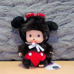 Monchhichi Doll Minnie Mouse Outfit