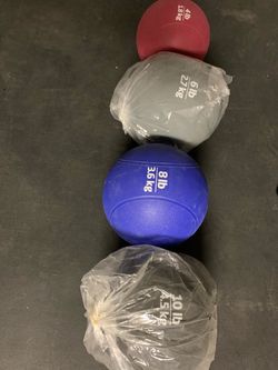 Medicine Balls 4, 6, 8 And 10 Pounds