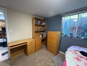 Two free desks and dresser