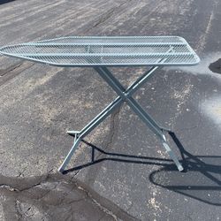 Blue Home Folding Non-Slip Reinforcement Steel Ironing Table