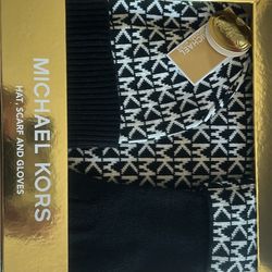 New MK Set Woman’s Gorro , Bufanda Y Guantes