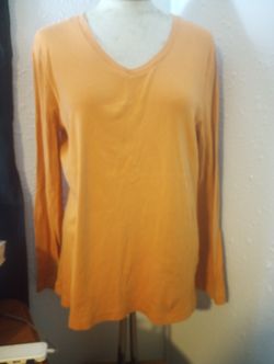 Sonoma Everyday Long Sleeve Tee XL, Orange