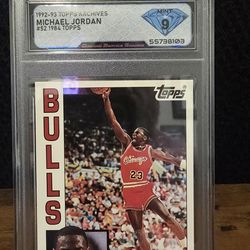 1992-93 Topps Archives MICHAEL JORDAN #52 1984 Topps Style 💎 DSG 9 Mint
