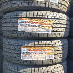 235/60/18 Arroyo (4) New Tires Installed And Balanced // Set De 4 Llantas Nuevas Arroyo Ya Instaladas