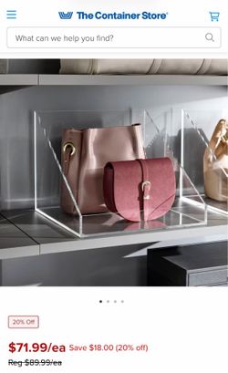 Luxe Acrylic Handbag Organizer