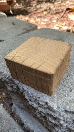 Antique oak coasters