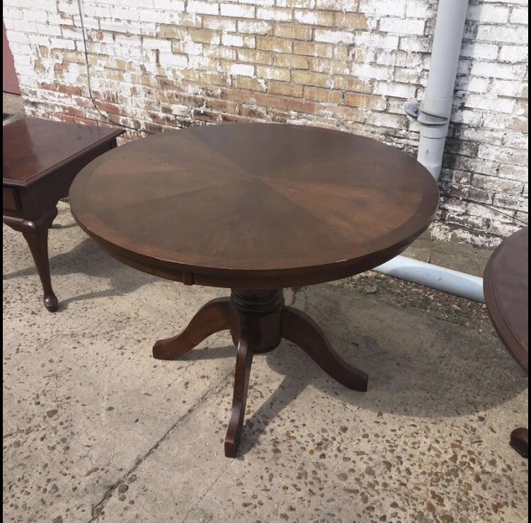 Wooden Round Dining & Game Tables 42” Wide $200 Each