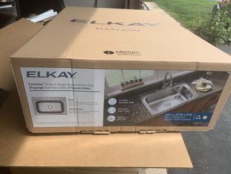 Elkay Parkway 33 in. Drop-in Single Bowl 20-Gauge Stainless Steel Kitchen Sink Only