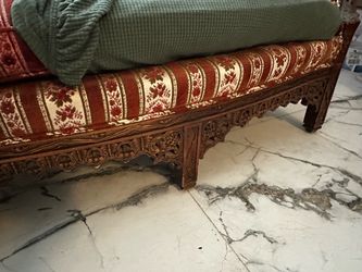 2 Carved Wood sofas