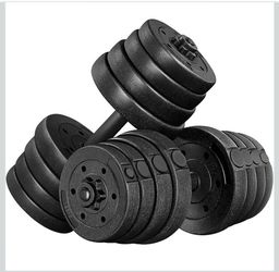 66Lbs)Adjustable Dumbbells Weight Set Dumbbell Weights Exercise & Fitness Equipment