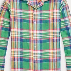 Plaid Linen Shirt
Purple Label