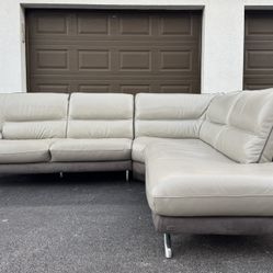 🛋️ Couch/Sofa Sectional - Gray - Leather - Delivery Available 🚛