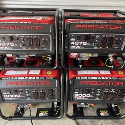 Gas Generators All Size Available 9000w / 6500w / 4375w