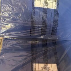 ECR4Kids Everyday Folding Rest Mat, 4-Section, 1in, Sleeping Pad, Blue/Grey, 2 pack