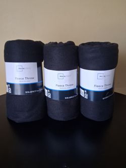 Mainstays Fleece Throw Blankets – Set of 3