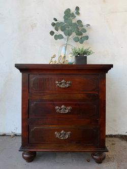 Single Solid Wood Nightstand