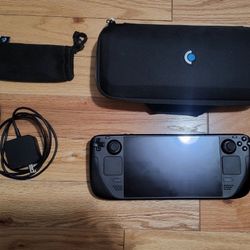 ☑️🎱 Valve Steam Deck 512GB Handheld Console comes with Case and Charger excellent