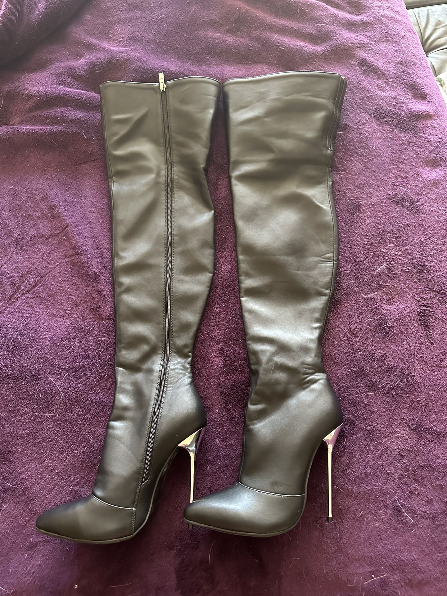 Womens Stiletto Leather Boots