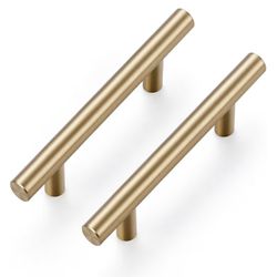  50 Pack 5 Inch Cabinet Pulls Champagne Bronze Stainless Steel Kitchen Drawer Pulls Cabinet Handles 