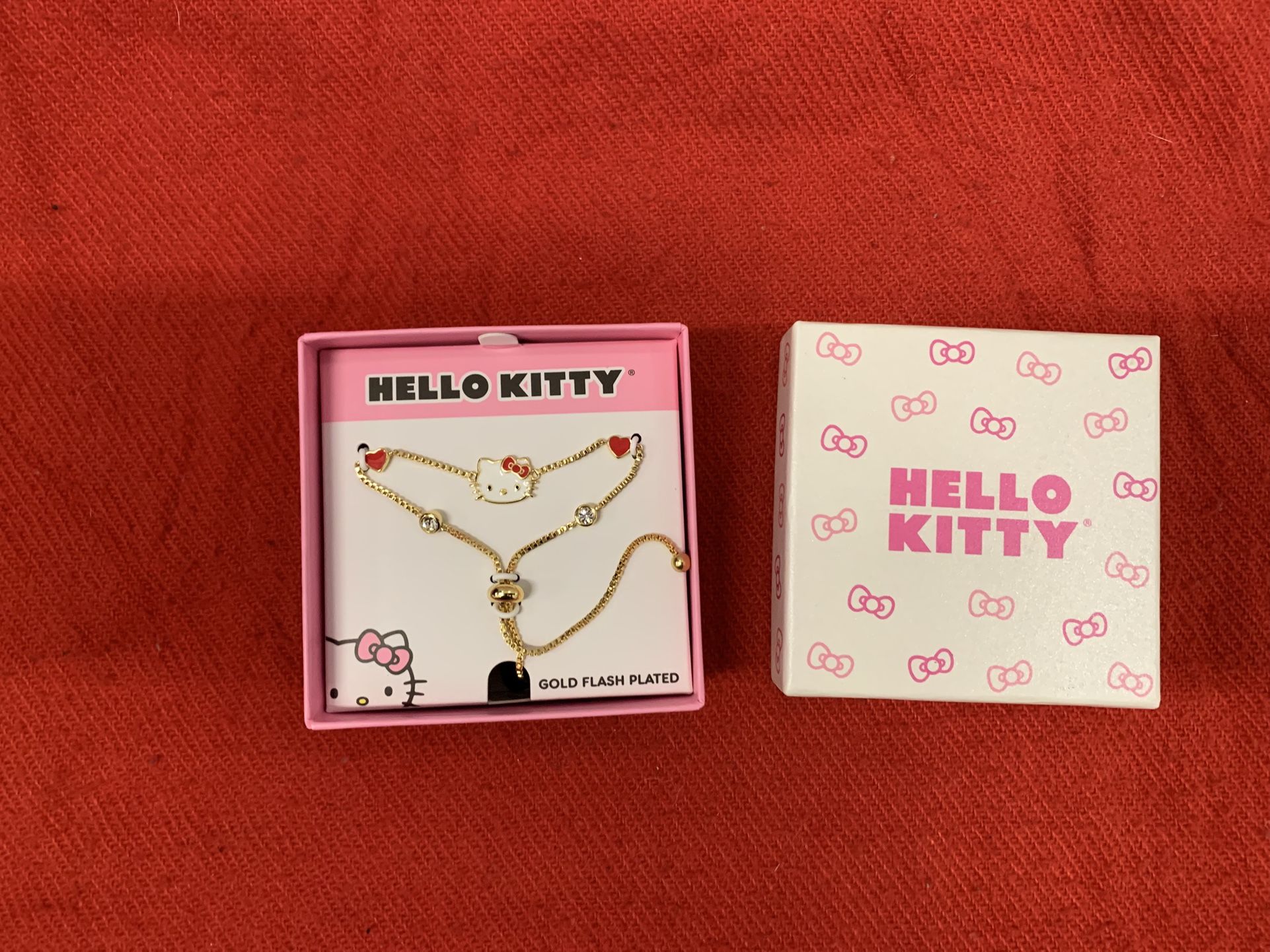 Hello Kitty Gold Flash Plated Bracelet