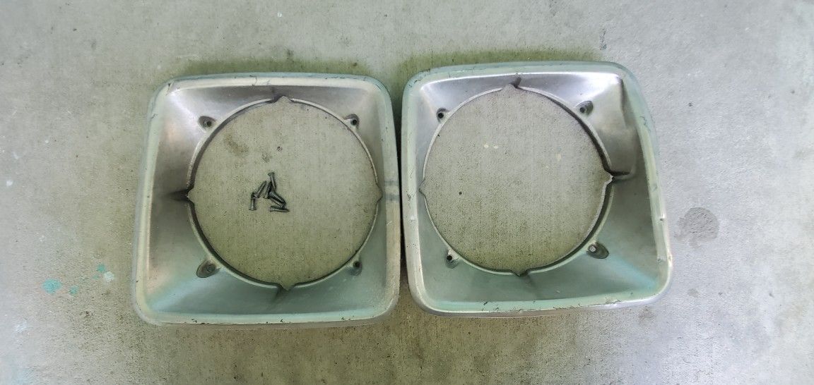 1975 dodge van oem headlight bezels