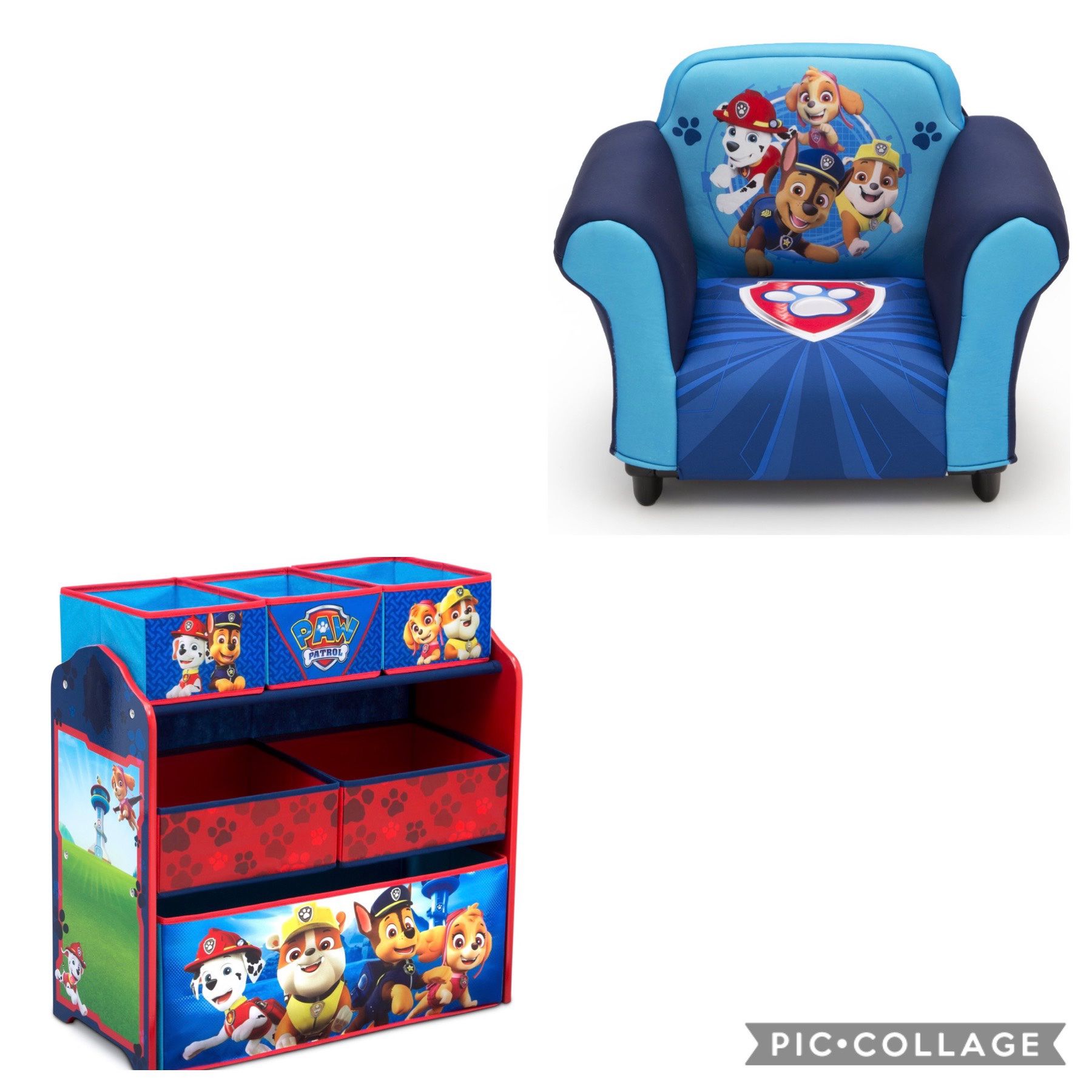 Paw Patrol Chair And Toy Storage
