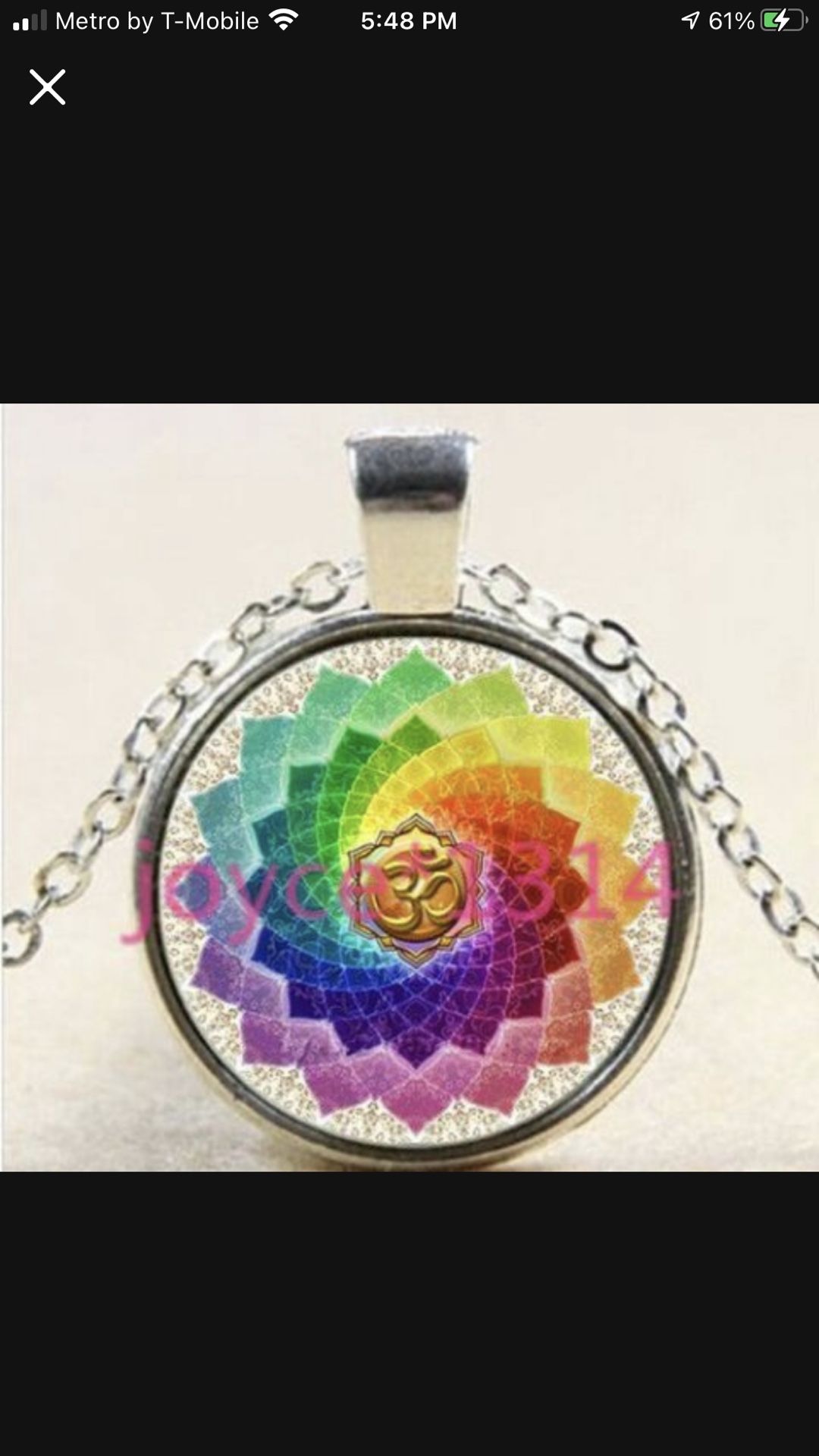 Chakra Tibetan Silver Necklace