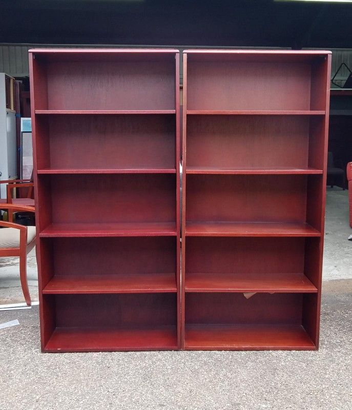Hon oak color heavyduty, bookcases 72 high 36 wide commercial grade