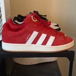 Red Adidas Campus Shoes