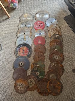Lot of Circular Saw Blades & Cut-Off Wheels (20+ Pieces)
