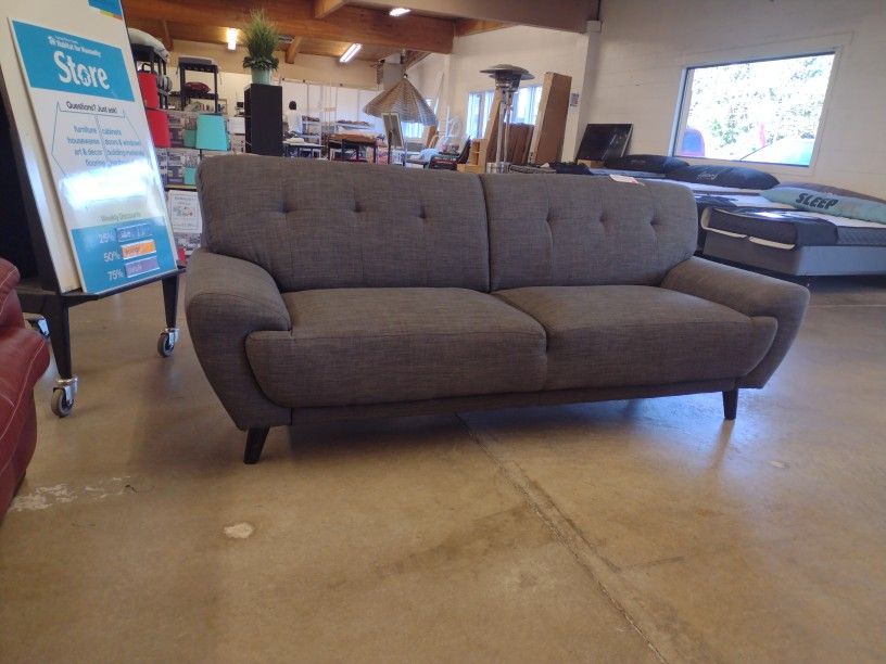 Dark Gray Modern Low Sofa
