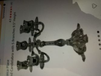 New silver plate  candle arbor set