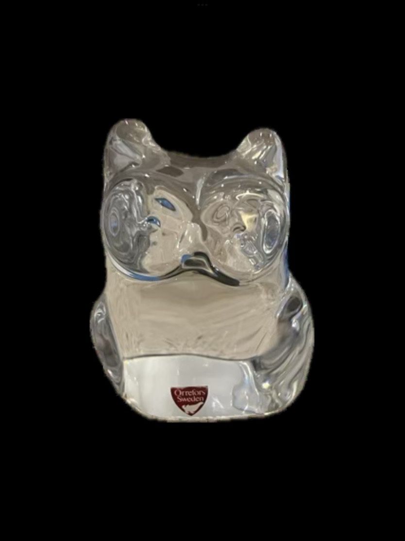 Orrefors Sweden Crystal Paper Weight
