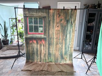 Photography Backdrop Stand Kit w/  Green Screen & Themed Backdrops