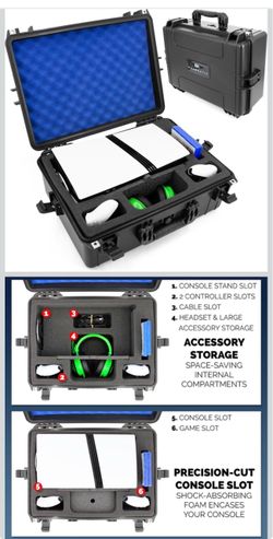 CASEMATIX Travel Case For PlayStation 5 Pro & PS5 Pro Disc Drive