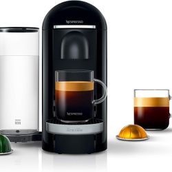  Nespresso Vertuo Plus Deluxe Coffee and Espresso Maker by Breville, Black