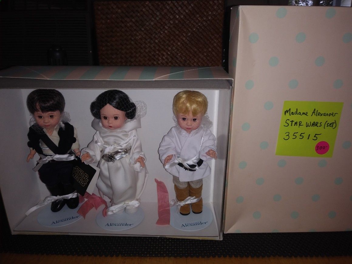 Star Wars Madame Alexander Dolls.. Set.. Like New! All Sales Final.