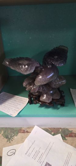 Antiques and collectibles amethyst eagle