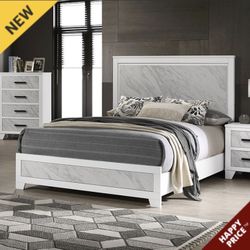 Queen Size Frame And Mattress 