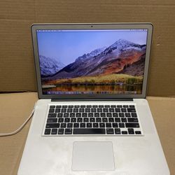MacBook Pro macOS High Sierra Version 10.13 (15-inch, Mid 2012) 2.3GHz Intel Core I7 8Gb Memory 256gb SSD