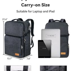 Upgraded Version Business Backpack, Anti Theft Carry on Backpack, Extra Large 17.3 inch Travel Laptop Backpack, Water Resistant