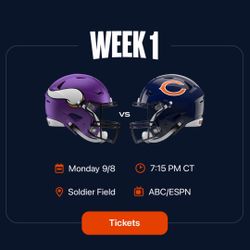 Bears Home Opener - vs Vikings Sept 8